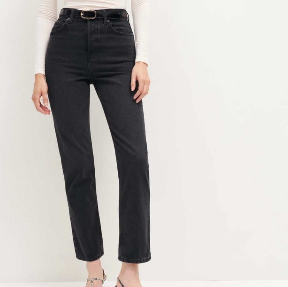 SOLD! Reformation High-Rise Straight Leg Jeans